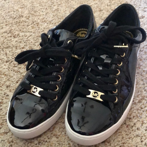 michael kors patent leather sneakers